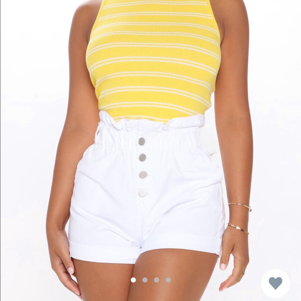 High Waisted Paperbag Shorts